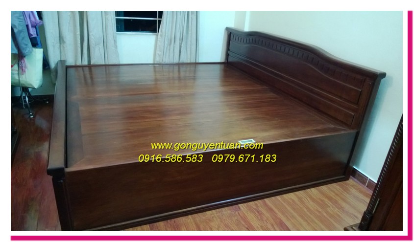 Giường ngủ gỗ gụ